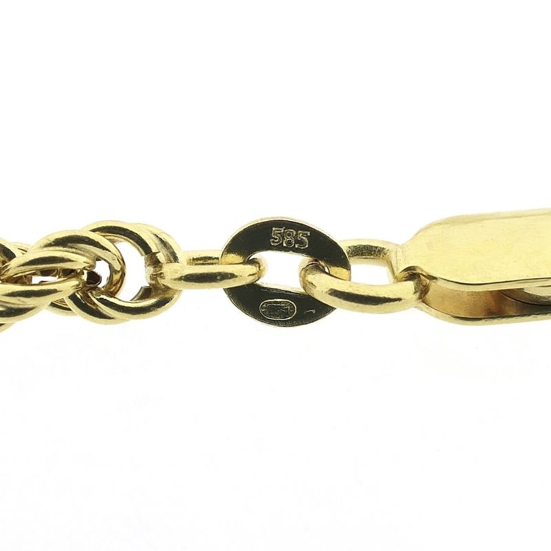 Image 8 of Long gold twisted link chain