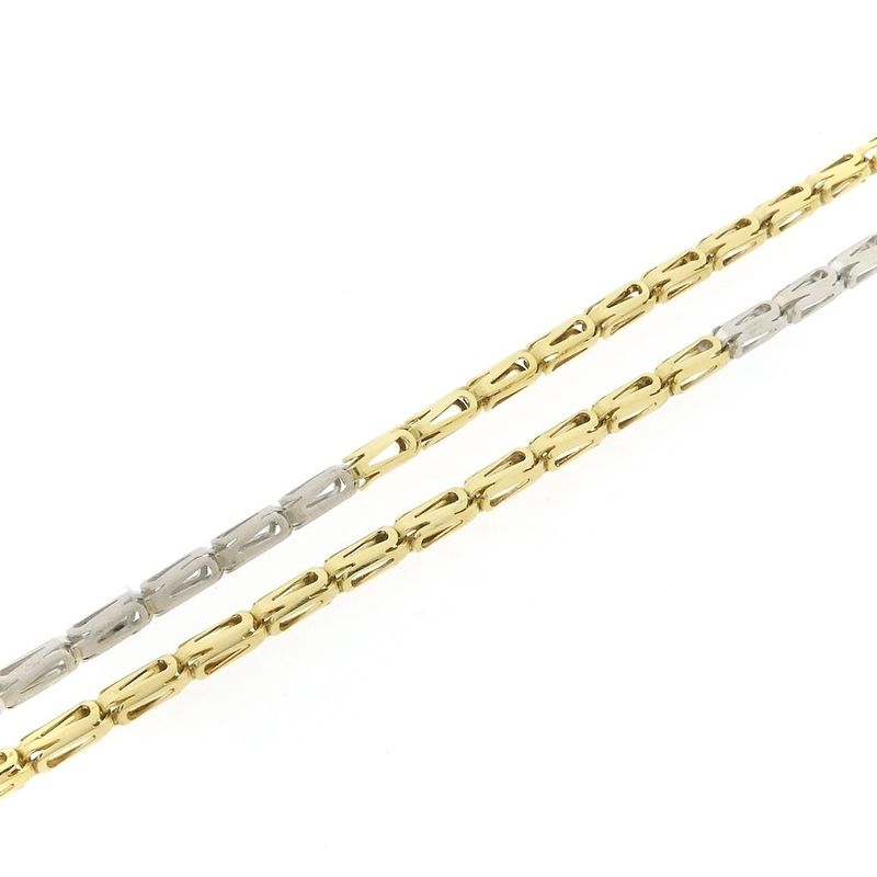 Image 5 of Two-tone gold fantasy link chain