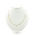 Image 1 of 18 carat vintage gold necklace with pearls.