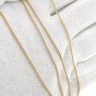 Image 7 of Gold thin gourmet link chain | 52.5 cm