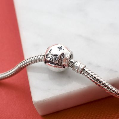 Image 2 of Pandora charm; Silver; Jerusalem icons