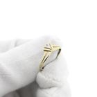 Image 8 of Bicolor gold ring with diamond; 0.005 ct.