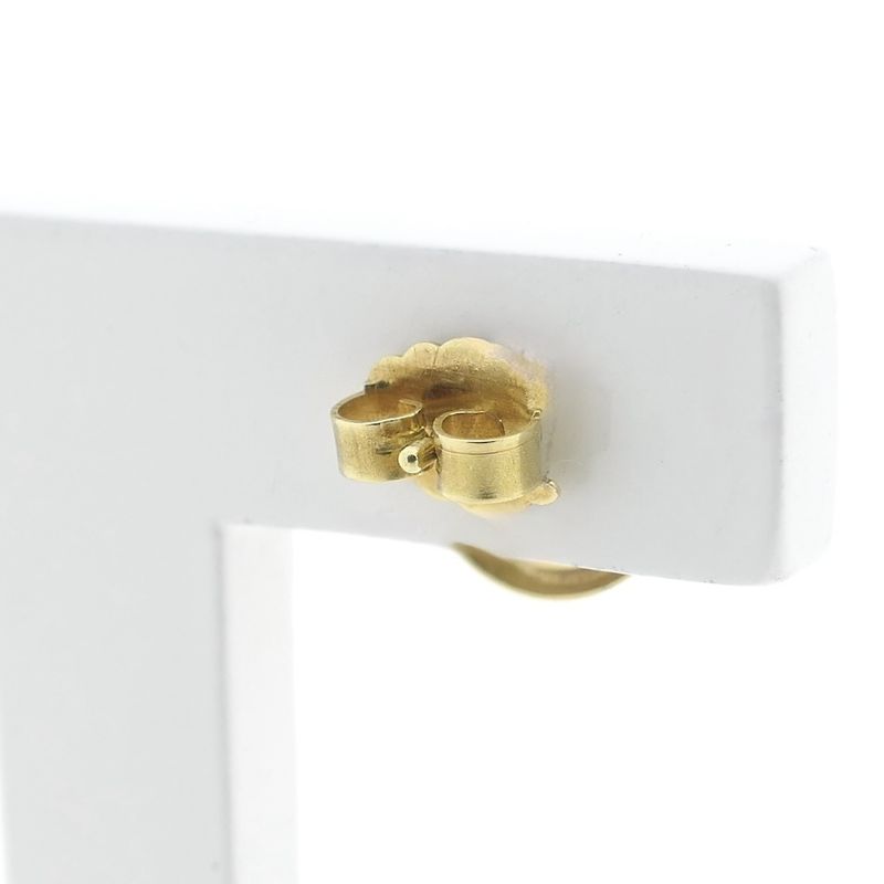 Image 5 of Gold stud earrings with pearl