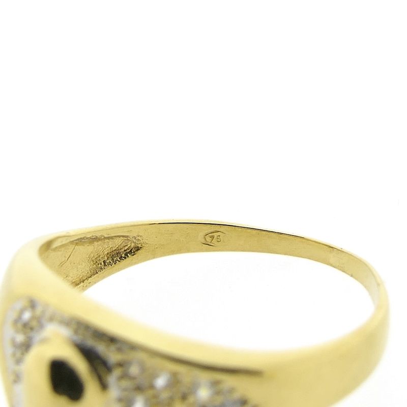 Image 6 of Gold ring with zirconia