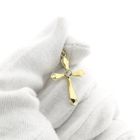 Image 8 of Gold cross pendant with zirconia