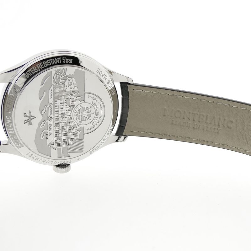 Image 15 of Montblanc Heritage GMT; Automatic men's watch with second time zone