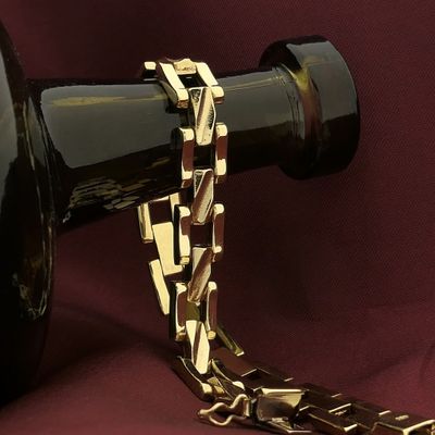 Image 2 of Gold Bismarck link bracelet | 18.5 cm