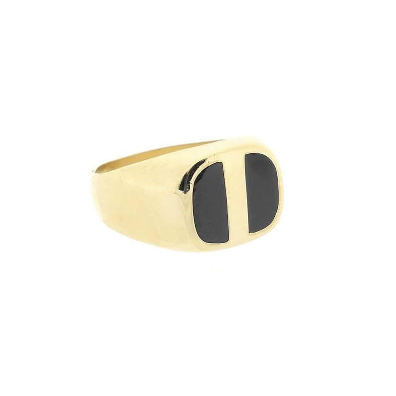 Image 4 of Gold signet ring with onyx | Men