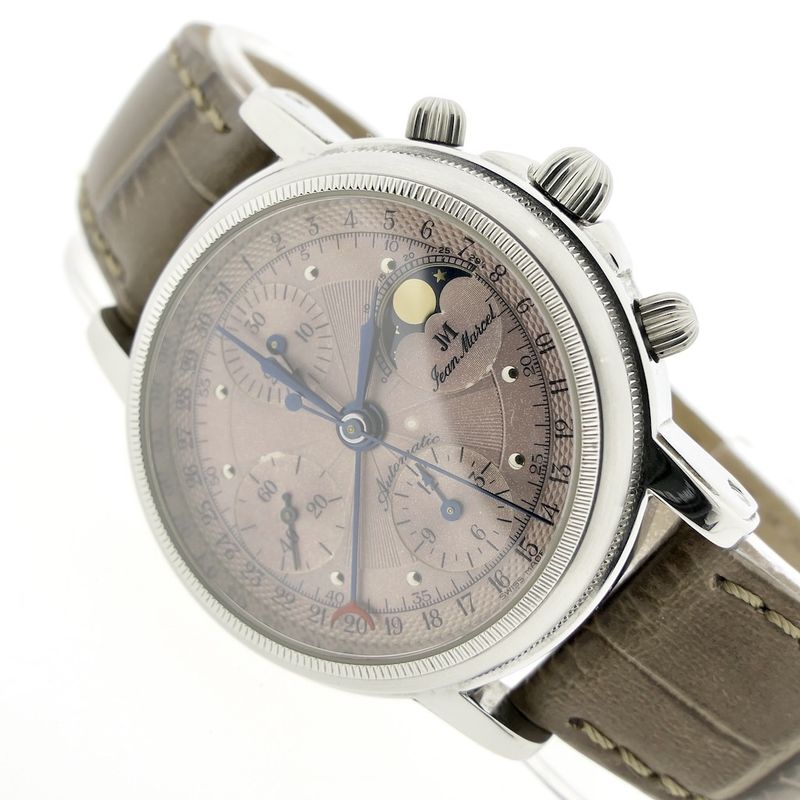 Image 14 of Jean Marcel 'Moonphase Calendar'; Chronograaf heren horloge