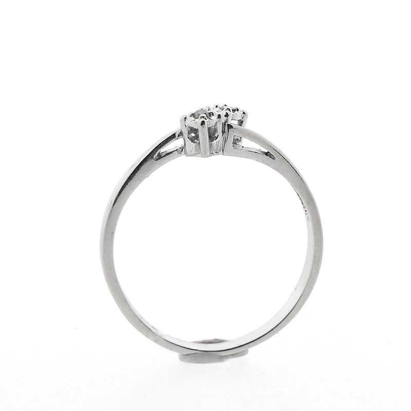 Image 5 of White gold ring with diamonds | 0.03 ct.
