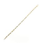 Afbeelding 7 van Bicolor gouden koningsschakel armband | 18 cm 