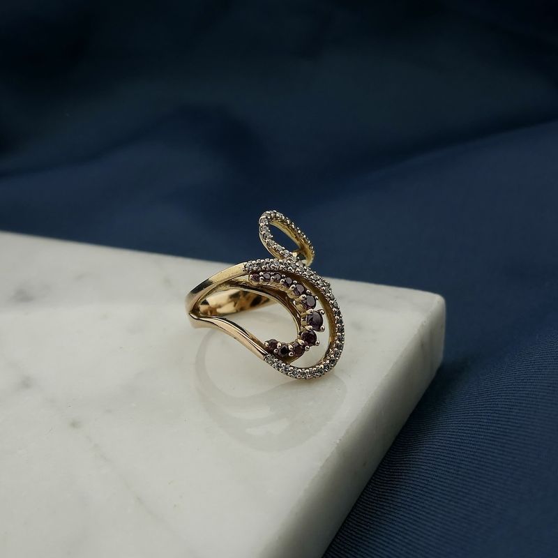 Image 6 of Rose gold ring with zirconia
