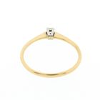 Image 5 of Gold solitaire ring with zirconia