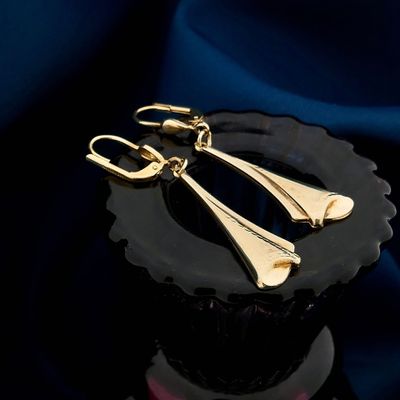 Image 2 of 14 Karat Gold Hoop Earrings