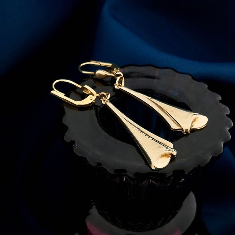 Image 2 of 14 Karat Gold Hoop Earrings