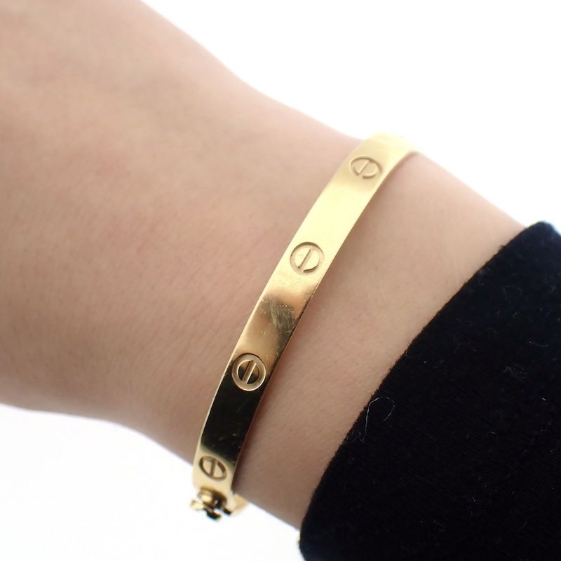 Image 4 of Gold slave bracelet | Ø 59mm