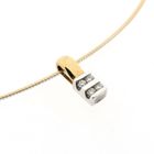 Image 6 of Bicolor Gold Omega Link Necklace with Pendant; Dancangelo