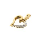Image 3 of Gold heart pendant with diamonds | 0.015 ct.