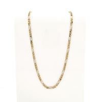 Bicolor Gold Figaro Chain