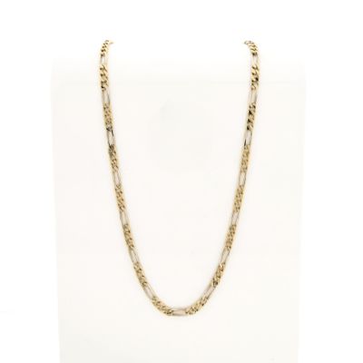Image 1 of Bicolor Gold Figaro Chain