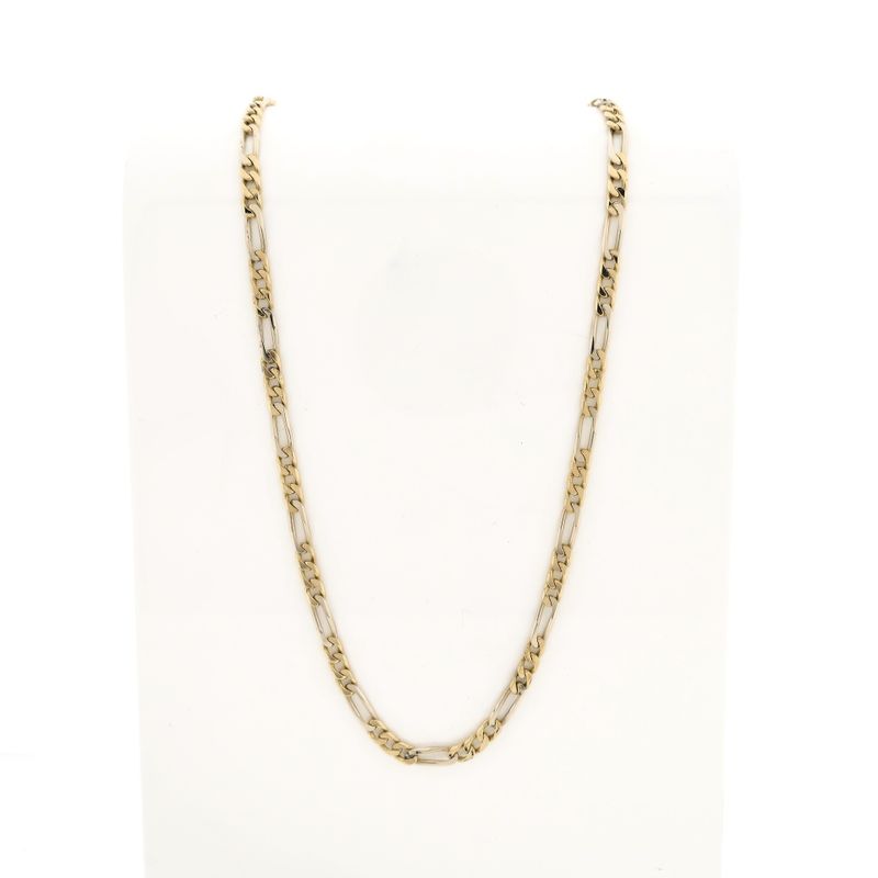 Image 1 of Bicolor Gold Figaro Chain