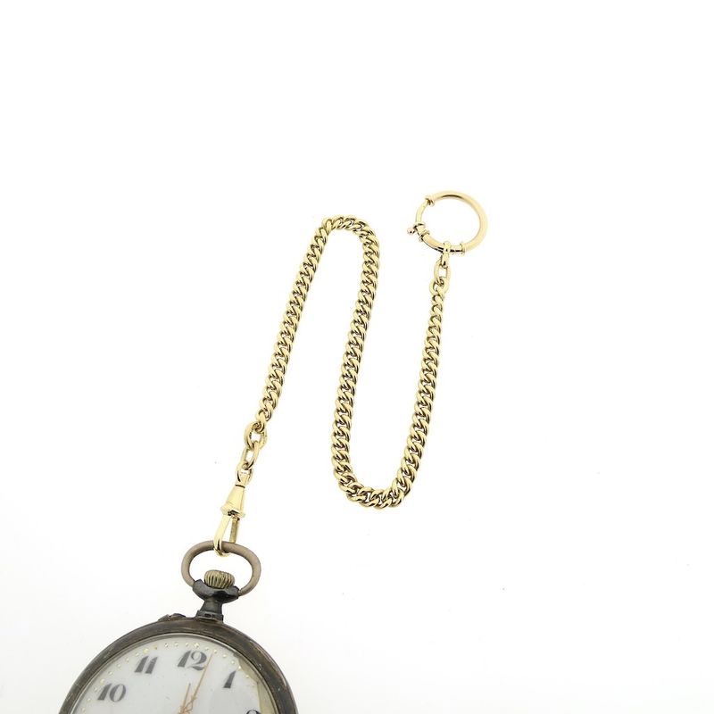 Image 3 of Vintage gold watch chain; Chatelaine (for a pocket watch)