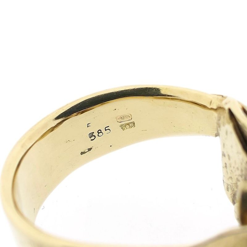 Image 6 of Gold ring with organic design