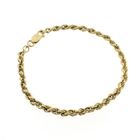 Image 3 of Gold twisted link bracelet | 18.5 cm