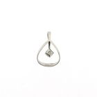 Image 1 of White gold pendant with diamond; 0.005 ct.