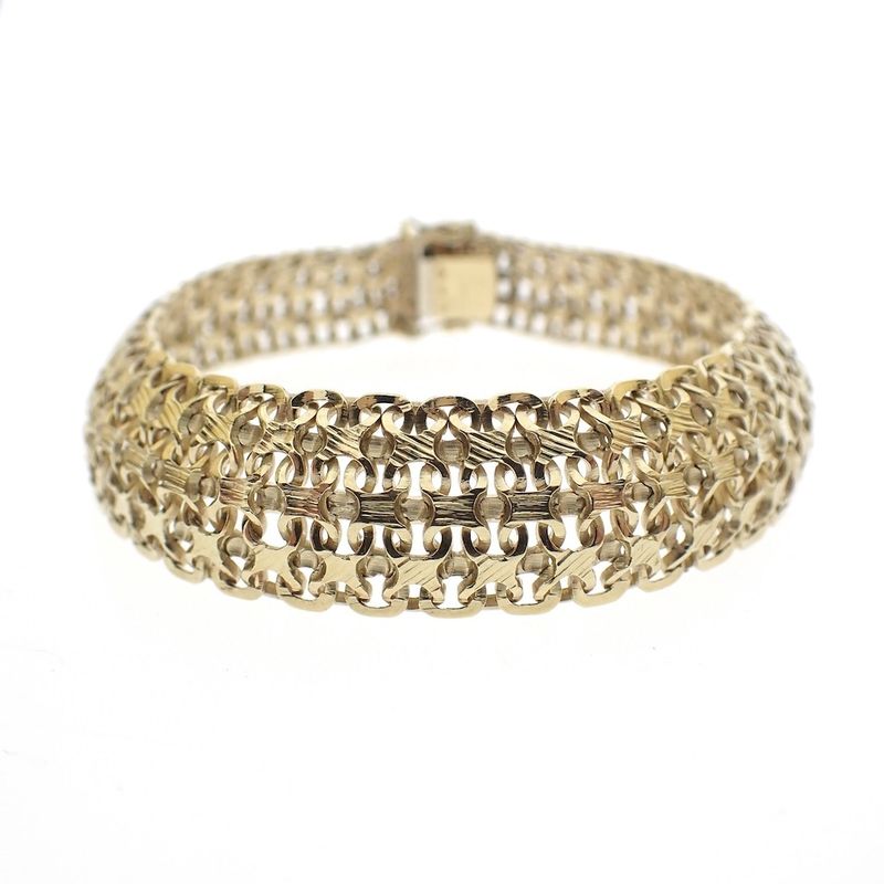 Image 1 of Gold fantasy link bracelet