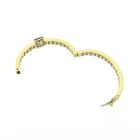 Image 8 of Gold slave bracelet with diamonds; Size S/M