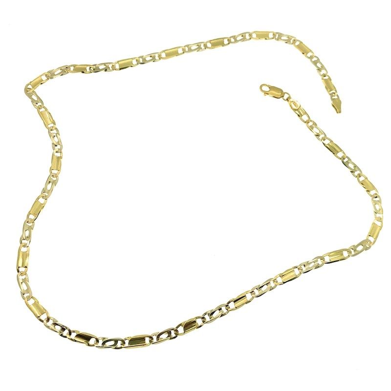 Image 3 of Two-tone gold link chain | 50 cm