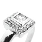 Image 3 of 18 carat white gold ring with 0.36 ct. diamonds.