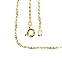 Gold gourmet link chain | 41.5 cm