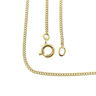 Image 1 of Gold gourmet link chain | 41.5 cm