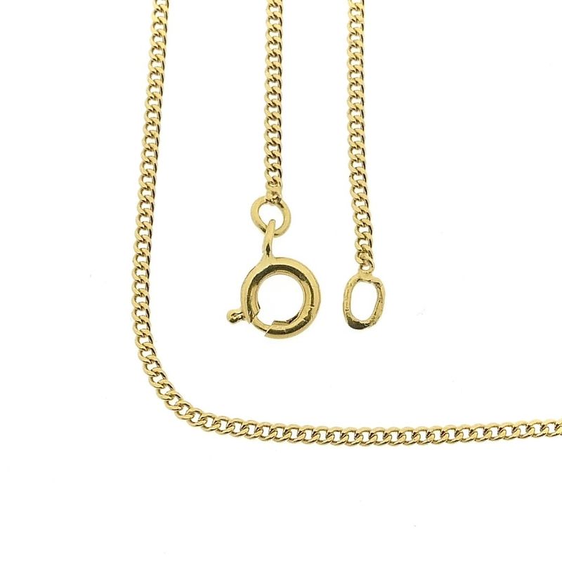Image 1 of Gold gourmet link chain | 41.5 cm