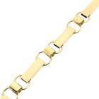 Afbeelding 8 van Gouden robuuste fantasie schakelarmband | 19 cm