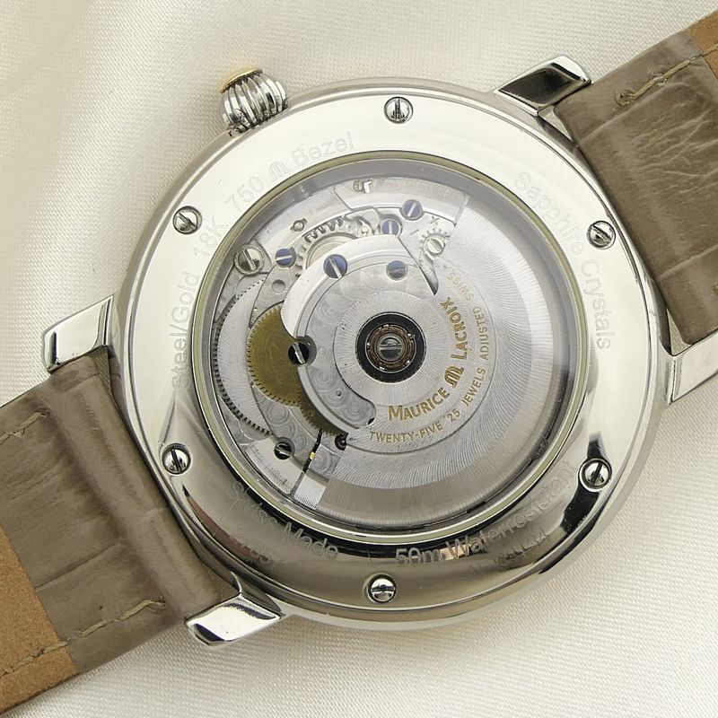 Image 12 of Maurice Lacroix Masterpiece 'Clinq Aiguilles' 27857; Automatic 18k. gold/steel watch