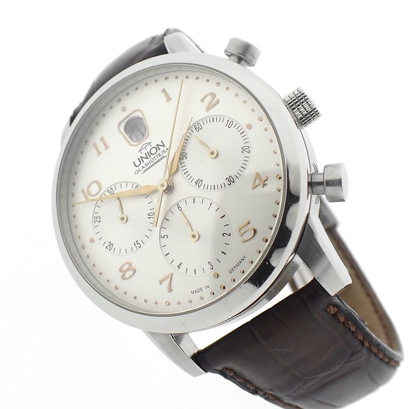 Image 3 of Union Glashütte Diplomat; Chronograph men's watch