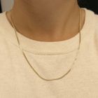 Image 6 of Gold gourmet link chain | 50.5 cm