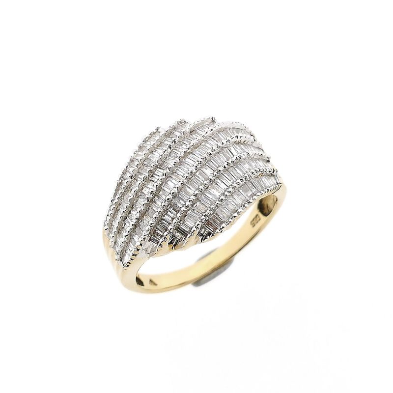 Image 1 of Gold ring with diamond; 1.30 ct.; 14K; size 18