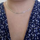 Image 2 of Two-tone gold Figaro link chain