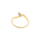 Image 6 of Gold toi et moi ring with diamonds; 0.03 ct.