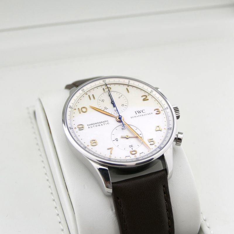 Image 18 of IWC Portuguese IW371445; Automatic chronograph men's watch