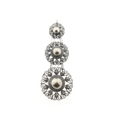 Image 1 of Antique Silver Pendant with Filigree Technique
