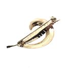 Image 4 of Gold brooch of a feather