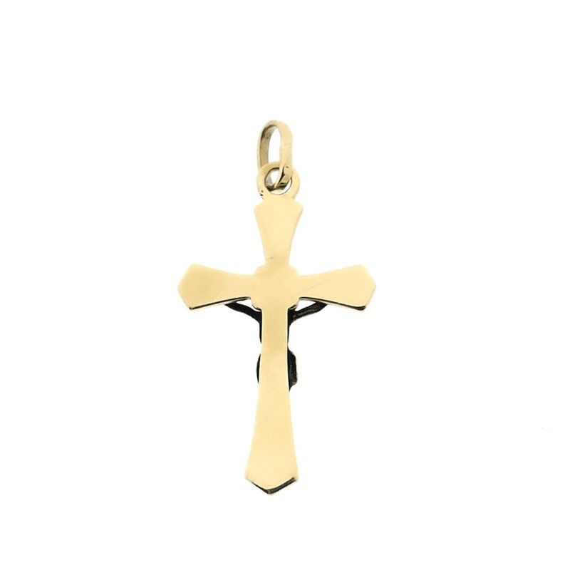 Image 7 of Gold pendant of a cross with corpus.
