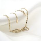 Image 3 of Two-tone gold fantasy link chain | 45 cm