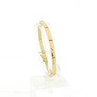 Image 1 of Gold bar link bracelet | 19 cm