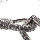 Image 6 of Silver robust link necklace with zirconia | 51 cm